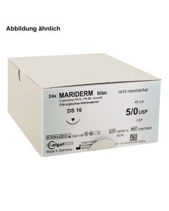 MARIDERM DS 19 3/0=2, blau, monofil,