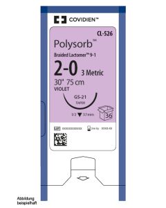 Polysorb geflochten V-20 3/0=2 violett