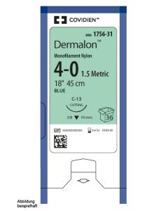 Dermalon C-14 4/0=1,5 blau